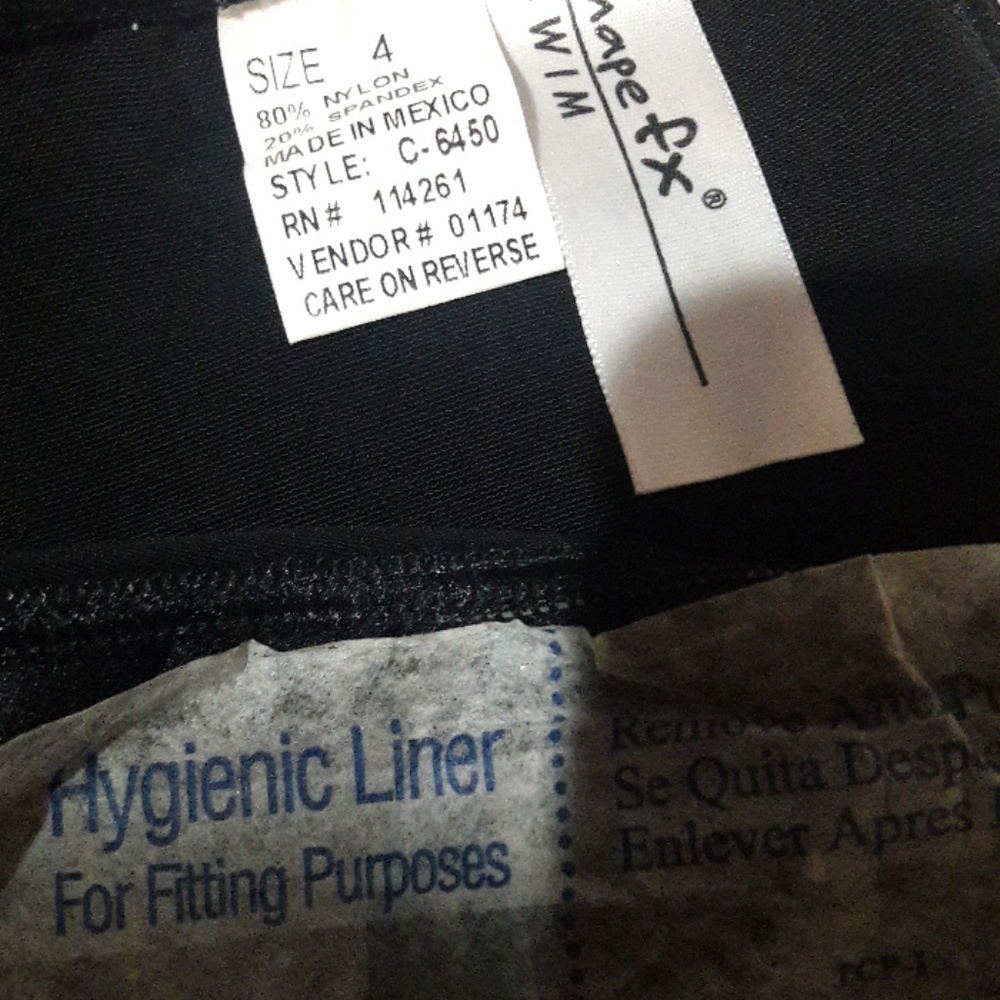 Shape fx Swim black halter 1 piece swimsuit 4 - Picture 6 of 6